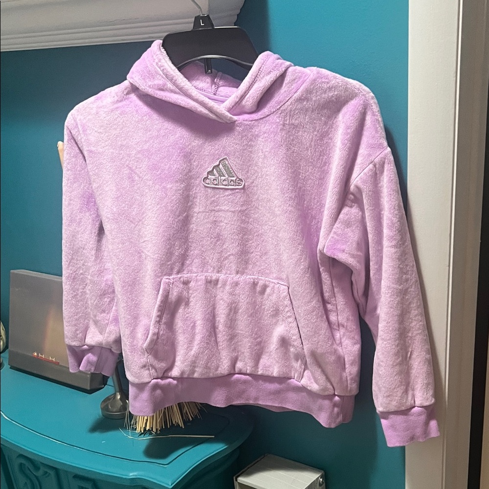 Adidas Light Pink Fleece Hoodie